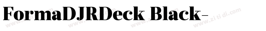FormaDJRDeck Black字体转换 FormaDJRDeck Black字体转换